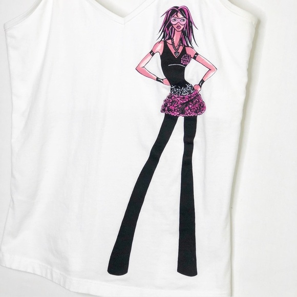 Moshi Moshi graphic Cami tank top - Picture 4 of 12